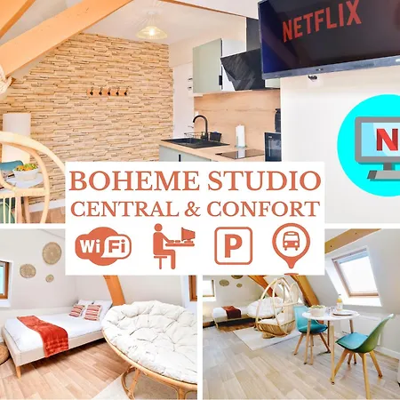 Nouveau Boheme - Netflix & Clim - Centre - Ideal Pro Ou Couple - Cosy & Confort - Speciale * Saint-Omer (Pas-de-Calais)